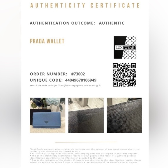 🔥Like New In inclusion Prada Tessuto Nylon Flap Wallet Blue - Picture 7 of 7